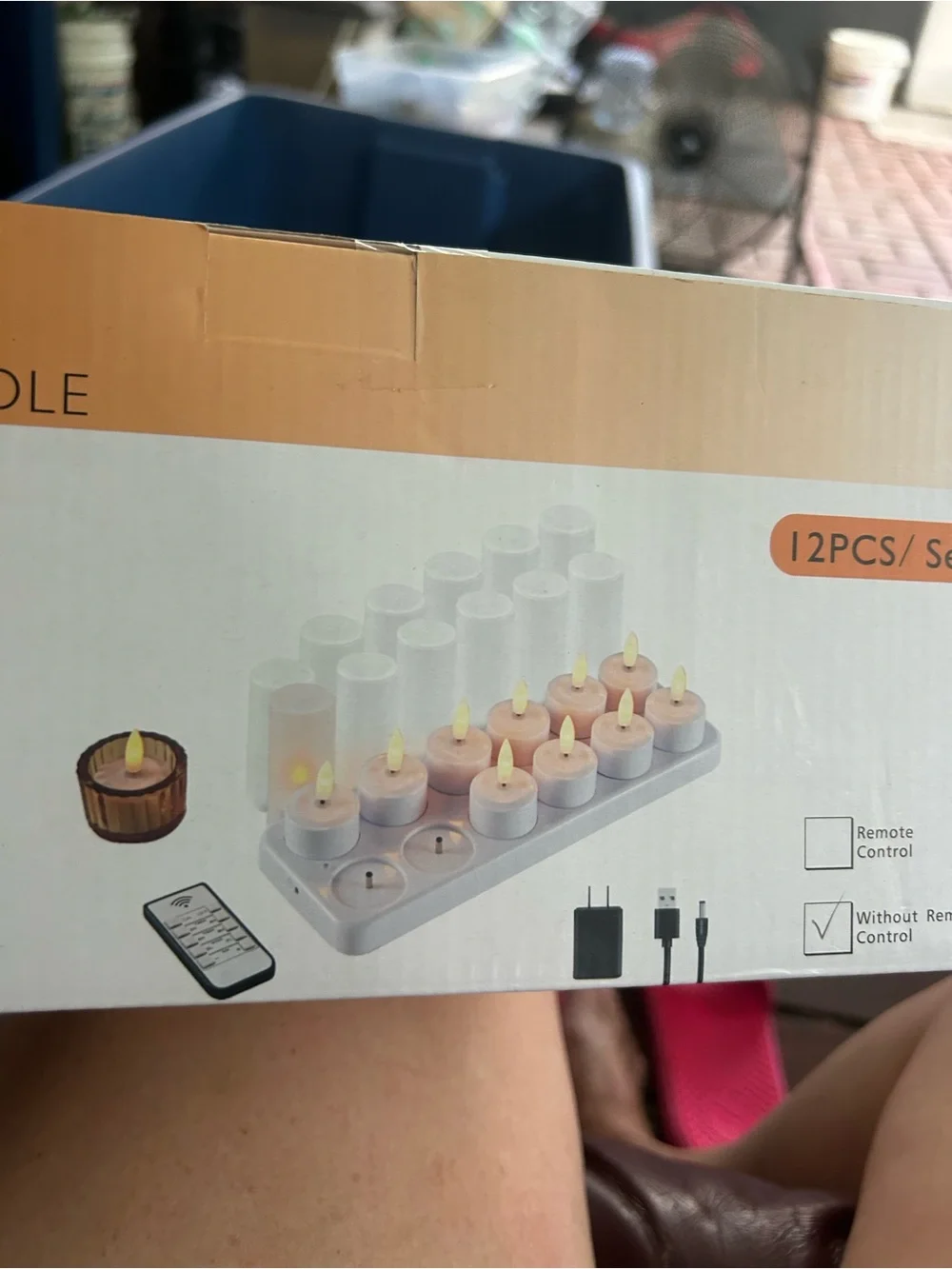 Rechargeable LED Tea Light Candles - Warm Yellow
